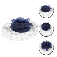 OULII Tea Party Fascinator Hat Women Banquet Feathering Headband Wedding Bride Stheddress