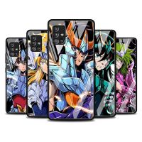 Saint Seiya Aiolos Camus เคสกระจก Samsung,A13 5G A32 A22 4G A53 A21s A70s A12 A73 A24 A54 A33ฝาครอบโทรศัพท์นิรภัยเทมเปอร์ A51