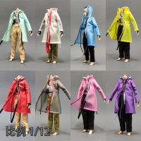 Candy Color 1/12 Sexy Sportwear Suit Short Vest Cargo Pants Raincoat Coat Jacket for 6 inches TBL Mobile Suit Girl Action Figure