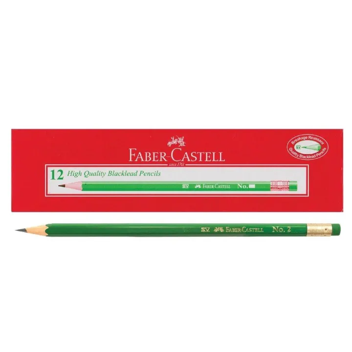 Pencil (Blacklead 2)《12pcs per box》Faber Castell Lazada PH