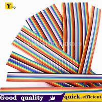 1Meter 10P/12P/14P/16P/20P/26P/34P/40P/50P 1.27mm PITCH Color Flat Ribbon Cable Rainbow DuPont Wire for FC Dupont Connector