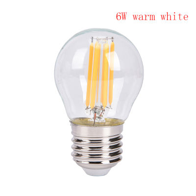 Rayua สปอตไลท์หลอด LED 2W/4W/6W E27 COB เทียน/ไส้หลอด G45เคล็ดลับเปลวไฟไฟตกแต่งสวน