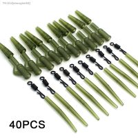 ✽ 40pcs Carp Fishing Accessories Lead Clip Quick Change Swivel Tail Rubber Anti Sleeves for Carp Rigs Coarse Fishing Tackle