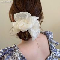 ❈ 2023 Women 39;s Oversized chiffon Hair Scarf Scrunchie Ponytail Holder Head Bows Elastic Hair Ties Ring Fashion Jewelry Accessories