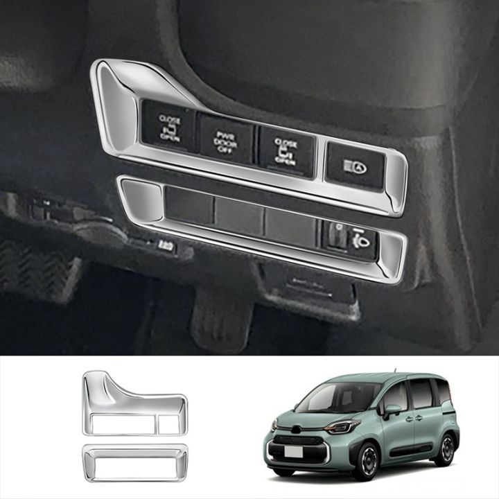 car-multi-function-button-decorative-frame-cover-trim-for-toyota-sienta-10-series-2022-2023-rhd