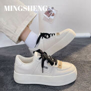 Mingsheng Nền Tảng giày trắng nhỏ Cho Nữ Sinh Với Hoang Dã Xu Hướng giày