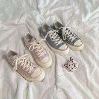 COD DSFGREYTRUYTU Cherry Pink 1970s Canvas Shoes Female Korean Ulzzang Student All-Match Low Top Easy Wear Borad Shoe1