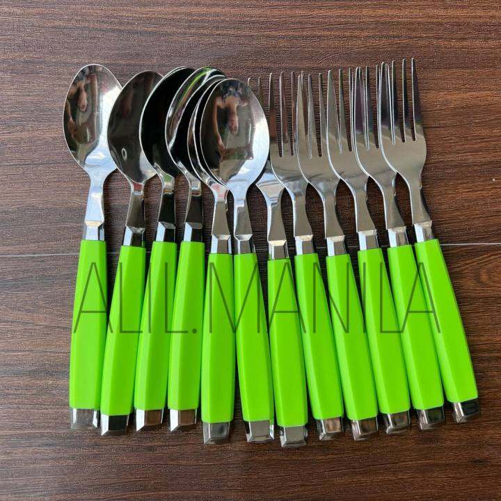 Spoon and Fork Set Stainless steel Flatware and Cutlery Lazada PH