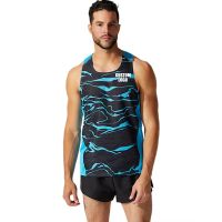 Brand Run Athletics Tank Top Runnning Speed Fitness Shirt Mens Clothing Guys Sleeveless Vest Athlete Track Field Singlet