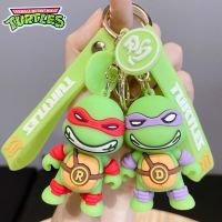 Teenage Mutant Ninja Turtles Keychain Cartoon Cute Personality Key Bag Accessories Creative PVC Anime Doll Pendant Gift Hot 2022