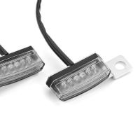 CCBEST ไฟกระพริบสัญญาณเลี้ยว LED มอเตอร์ไซค์สีเหลืองอำพัน2ชิ้นสำหรับเคลือบ Suzuki