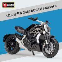 รถโมเดล1/18 2016 Ducati Xdiavel S มอเตอร์ไซค์ครูเซอร์ Diavel โมเดลรถเหล็กหล่อสำหรับสะสม