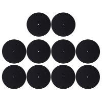 10Pcs Ultra-Thin Anti-Static Lp Vinyl Turntable Record Player Pad for Phonographs Flat Soft Mat Record Slipmat Mat Pad