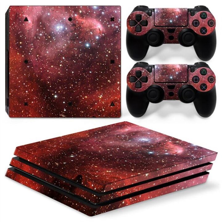 mq-รูปแบบใหม่-starry-sky-0636-ps4โปรรูปลอกสติ๊กเกอร์สกินสำหรับ-ps4โปรคอนโซลและ2คอนโทรลเลอร์-ps4กรอบและที่คลุมผิวโปร