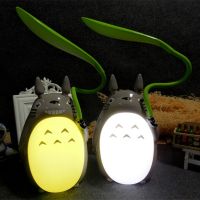 LED Night Lights Cartoon My Neighbor Totoro Shape Lamp USB Rechargeable Reading Table Desk Lamps for Kids Gift Home Decor