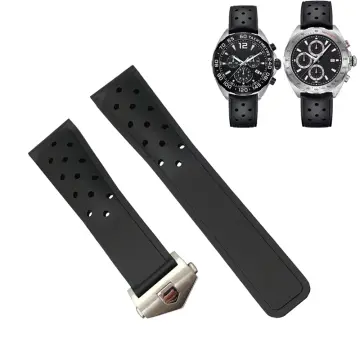 Watch Bracelet For TAG HEUER CARRERA Watch Chain 20 22 24mm TPU Silicone  Watch Strap Watch