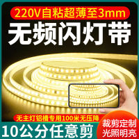 220V Self-Adhesive Living Room Dark Slot Ceiling White Light 10Cm Arbitrary Cut Super Bright Stroboscopic Line Lamp Led Strip CHN-Q