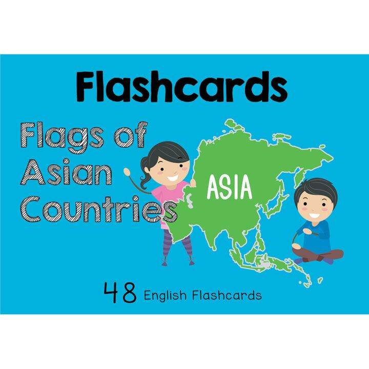 Flashcards Flags of Asian Countries Lazada Singapore