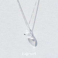 LAJEWEL Tiny droplet necklace สร้อยคอ จี้ เครื่องประดับ สีใส