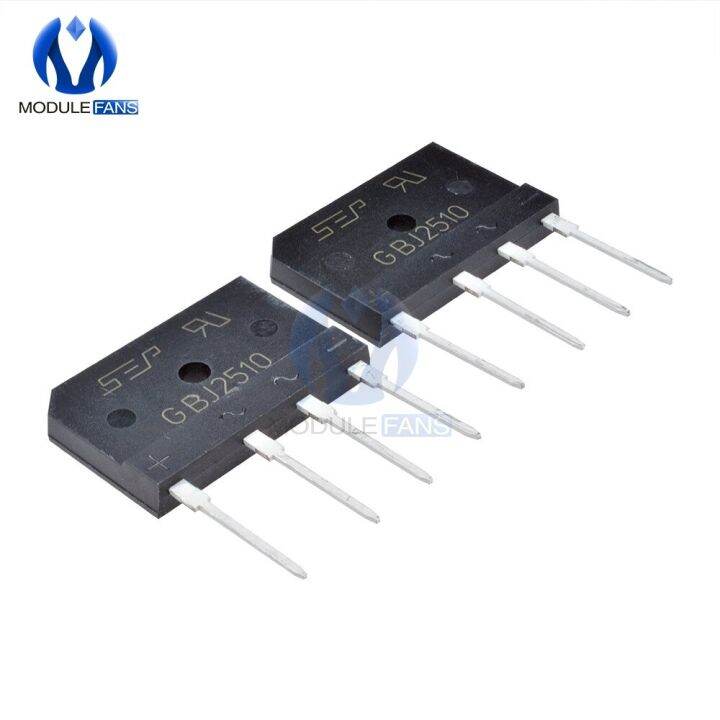 5PCS GBJ2510 1000V 25A Diode Bridge Rectifier Single Phase Bridge