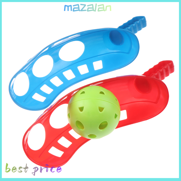 mazalan Scoop Ball Set Catching Game Trackball Sport Lacrosse Racket