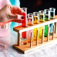 【CW】✆☃✕  Glass Test Tube Vial Shot Glasses with Rack for Scientific ExperimentHalloweenChristmasParty Decoration