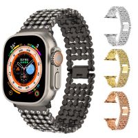 Diamond Rhinestone Bling Strap For Apple Watch Band 42mm 44mm 45mm Stainless Steel Metal Bracelet iWatch Ultra 49mm 38 40 41mm Straps