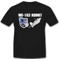 เสื้อยืดผ้าฝ้ายพิมพ์ลาย เสื้อยืด พิมพ์ลายหมัด Me163 Comet Crest Badge Like A Flea But Ho สําหรับผู้ชาย  3ETR