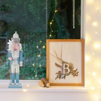 Dulrua Glitter Nutcracker Figurine Christmas Nutcracker รูปปั้น Nutcracker Ornament Ornament Xmas ปาร์ตี้การตกแต่ง