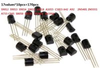 Transistor Kit 17valuesx10pcs 170pcs A42 A92 2N5401 5551 A733 C945 3906 3904 S9012 S9013 S9014 S9015 9018 S8050 S8550 Assorted