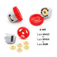 High-tech Parts 28 Tooth Gear 65413 &amp; Differential Housing 65414 Race Off-Road Car Model Set Bulk Accessory MOC Building Blocks