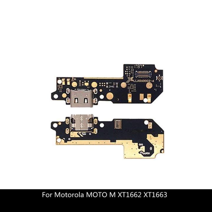 【✔In stock】 nang20403736363 อะไหล่เปลี่ยนซ่อมแจ็คชาร์จ Usb สำหรับ Motorola Moto M Xt1662 Xt1663สายเคเบิลงอได้ที่เชื่อมต่อพอร์ตเครื่องบรรจุไฟ Usb