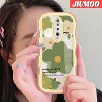 เคส JIUMOO สำหรับ Xiaomi POCO X2 POCO F2 Redmi เคส K30ลายดอกไม้แฟชั่นลายดอกไม้สร้างสรรค์กล่องกันกระแทกเคสโทรศัพท์แบบใสขอบเป็นลอนเคสนิ่มโปร่งใสซิลิโคนป้องกันเลนส์กล้อง