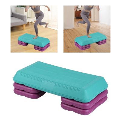 Fitness Pedal Non Slip Board Adjustable Heavy Duty Aerobic Step Trainer for Kids Workout Yoga Balancing Training