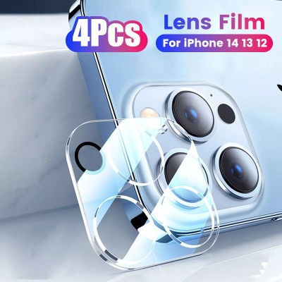 4PCS ฝาครอบเลนส์กล้องสำหรับ 13 11Pro Max 14 Plus 12 Mini กระจกนิรภัยสำหรับ IPone 14Pro 13Pro 14Promax Case