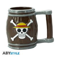 ABYStyle [ลิขสิทธิ์แท้ พร้อมส่ง] แก้ว แก้วน้ำ แก้วมัคเซรามิค One Piece 3D Mug วันพีซ - แก้งถังเบียร์ 3 มิติ Barrel 350ml