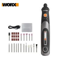 Worx 4V Mini Electric Drill WX750 Cordless Rotary Tool Mini Engraving Grinding Polishing Machine USB Rechargerabl Variable Speed