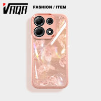 VRQR สำหรับ Infinix Note 30 X6833B X6716B Note 30 5G X6711 Note 30i X6716 Note 30 Pro X678B Smart 7 X6515 เคสกันกระแทก ฟิล์มเลนส์ Meitong Sparkling Star ดอกชงโคเคสโทรศัพท์สินค้าแฟชั่น