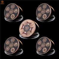 5Pcs US Army Navy Air Force USMC-USCG Serves the Worlds Proud US Armed Forces Defense Ministry Metal Challenge Coin