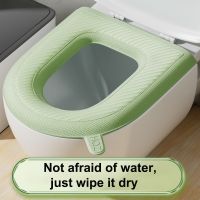 【LZ】 Toilet Soft Toilet Seat Cover Bathroom Washable Toilet Cushion Cushion Cushion U-Shaped Toilet Seat Ring Toilet Lid Accessories