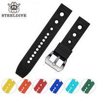 Steeldive 20mm 22mm Watch Strap Premium Soft Rubber Bracelets Quick Release with Pin Buckle Watchband Dive Watches Accessories