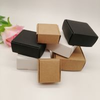 ✵✾﹊ 10pcs Black/White/Kraft Paper Box for Packaging Earring Jewlery Box Gift Cardboard Boxes Diy Jewelry Display Storage Packing Box