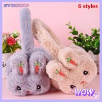 SYBOOKS Winter Fashion Lovely Cartoon Soft Thicken Embroidered Carrot Comfortable Warm Earmuffs Ear Protection Ear Warmers Rabbit