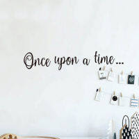 WJWY Once Upon A Time สติ๊กเกอร์ติดผนังเด็กห้องเด็กห้องนอน Wall Art Decals ตกแต่งบ้านภาพจิตรกรรมฝาผนังไวนิล Nursery Wall Decor