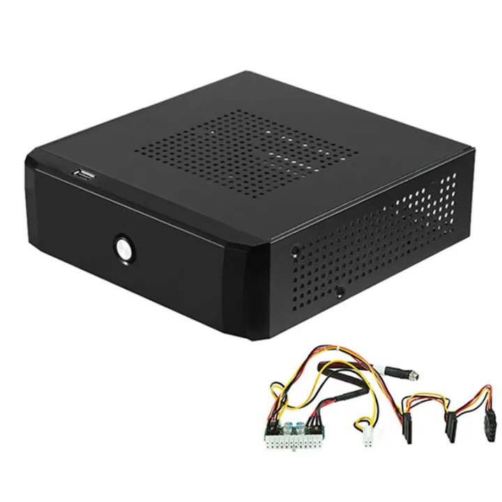 M01 Mini ITX Case with 150W 12V Power Supply Board HTPC Chassis USB2.0 ITX Enclosure Industrial