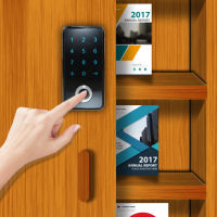 Cabinet Lock, Electronic Fingerprint Lock, Door Lock Smart, Keyless Password Touch High Security Lock