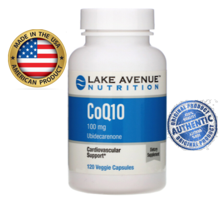 支持心血管 Lake Avenue Nutrition, CoQ10, USP Grade, 100 mg | Lazada