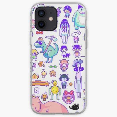 ◎✢✺ Sprites Omori Phone Case for iPhone 6 6S 7 8 Plus 5 5S SE X XS XR Max 11 12 13 Pro Max Mini Cover Pattern Fashion Soft Flower