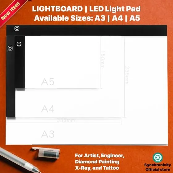 A4 LED Tracing light Board Artist Tattoo Drawing Drafting Graphics Tablet  Table