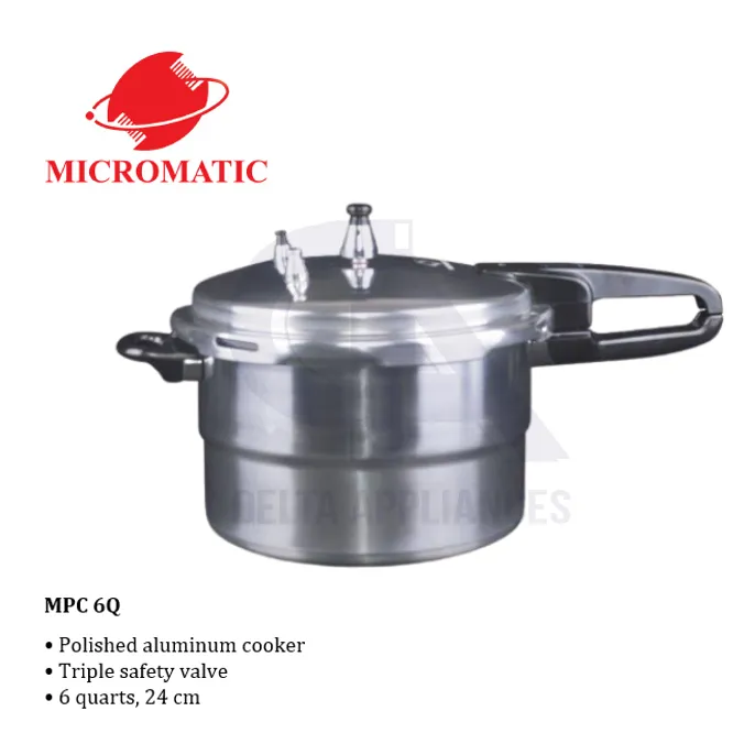 Micromatic Pressure Cooker Original Polished Aluminum Pressure Cooker